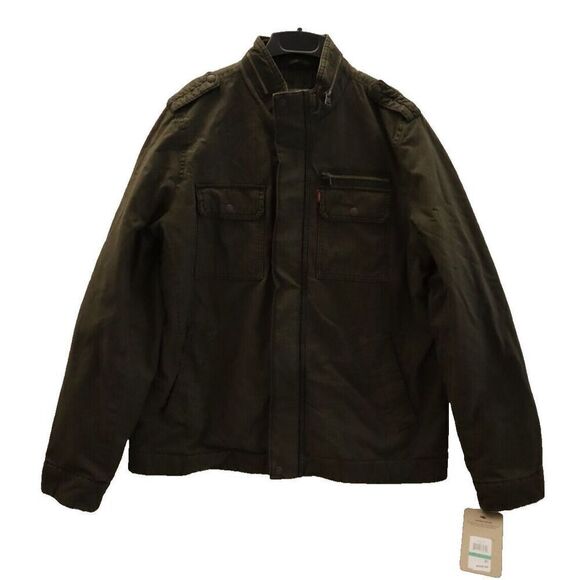 Levi's LM7RC485 Men's Size Large Utility Military Field Jacket Olive Green - Picture 1 of 16